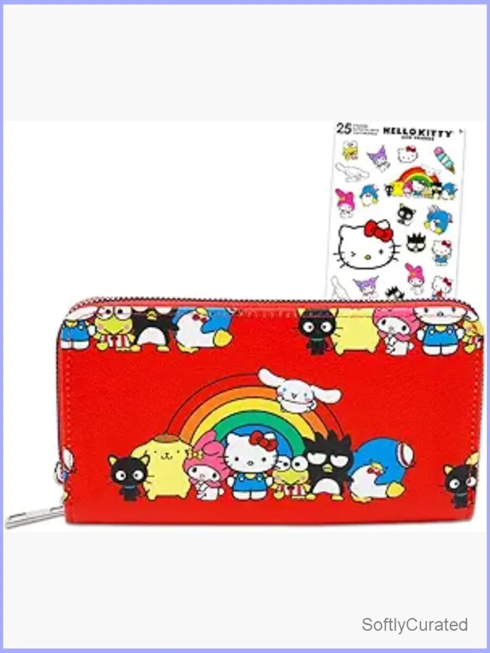 Sanrio Hello Kitty & Friends Bi-Fold Wallet Set with Wrist Strap, Card